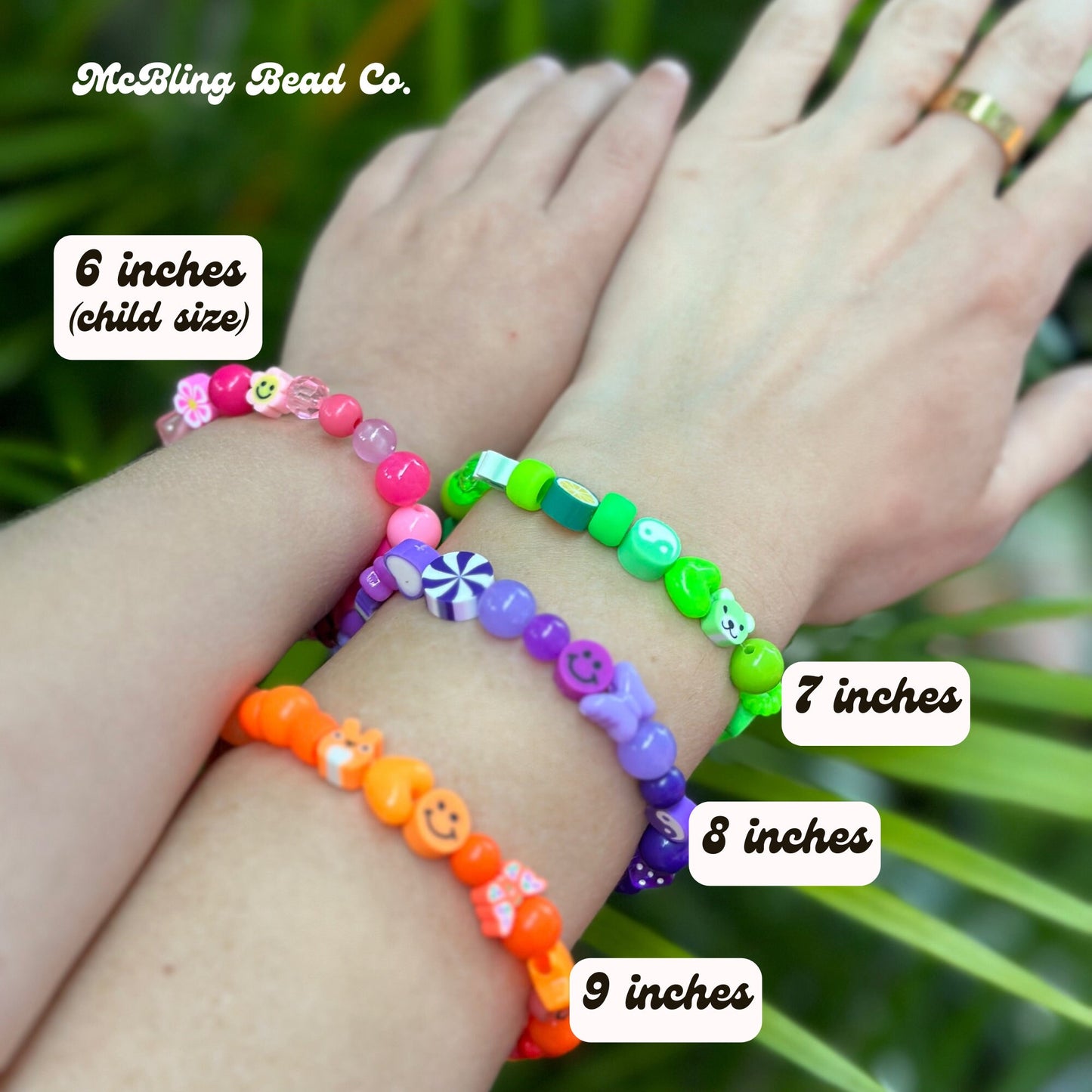 Be happy colorful bead bracelet with smiley face bead | trendy cute y2k, 90s aesthetic | kandi, rave, festival retro jewelry | charm beads