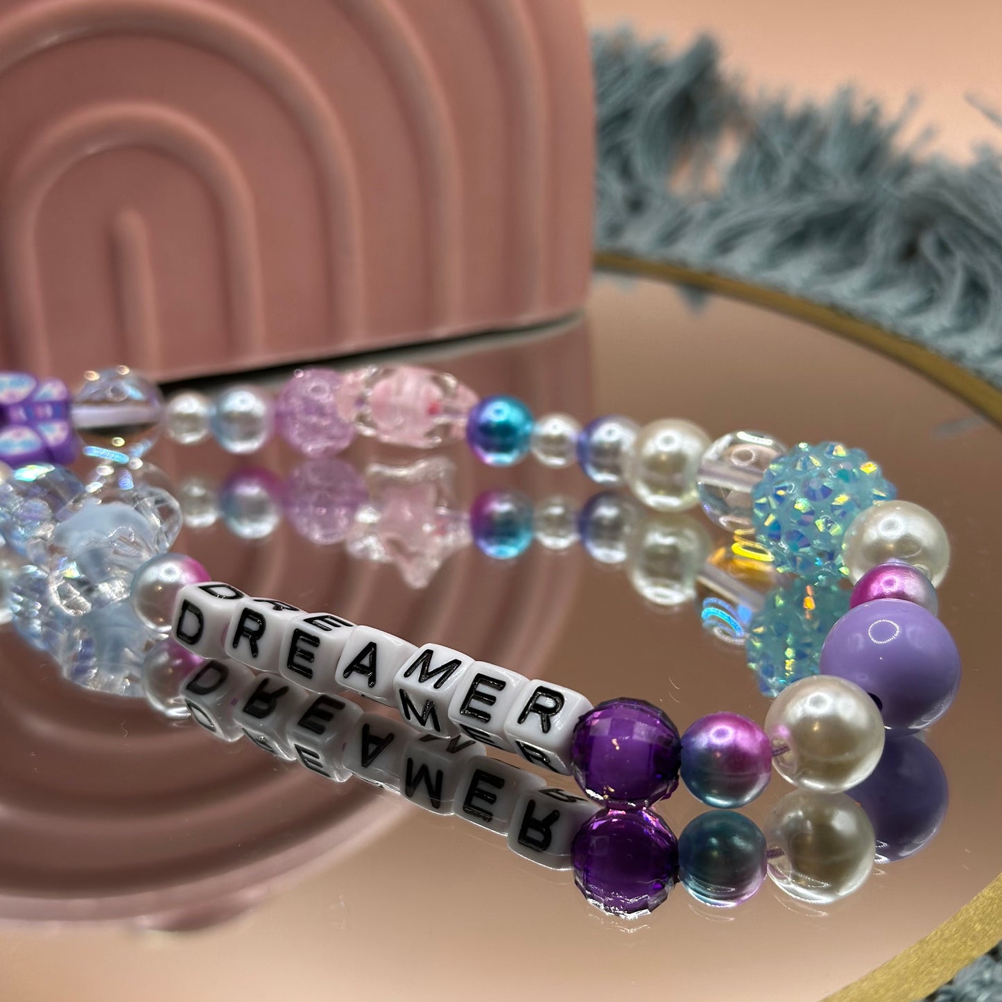 Dreamer Beaded Phone Charm Strap, Y2K Kawaii Cellphone Accessory
