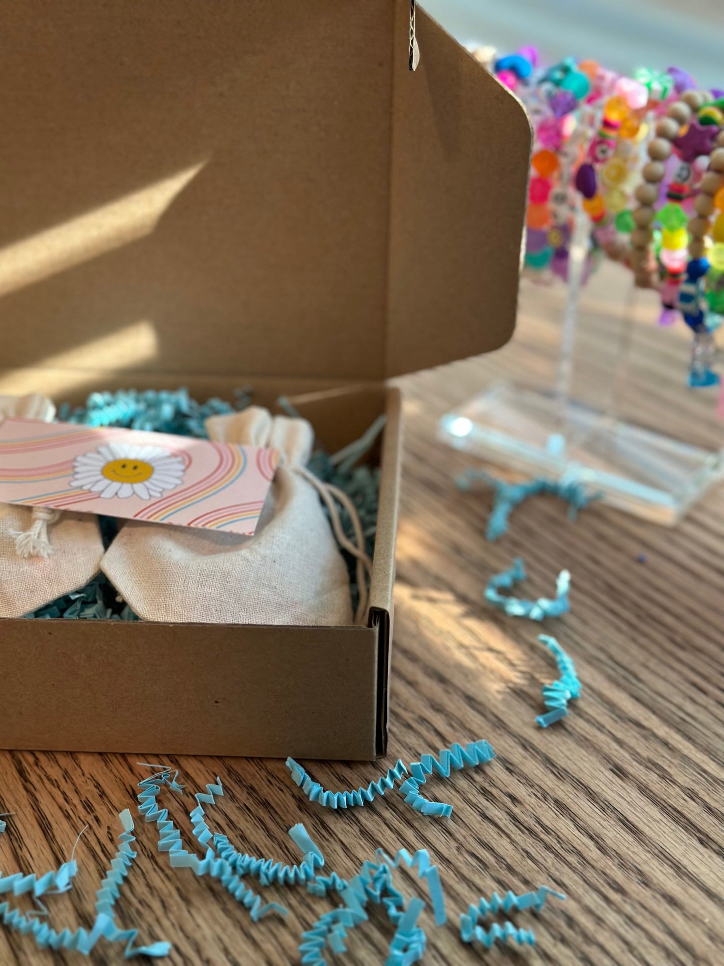 Pink & Teal Beaded Phone Charm, Y2K Cellphone Strap