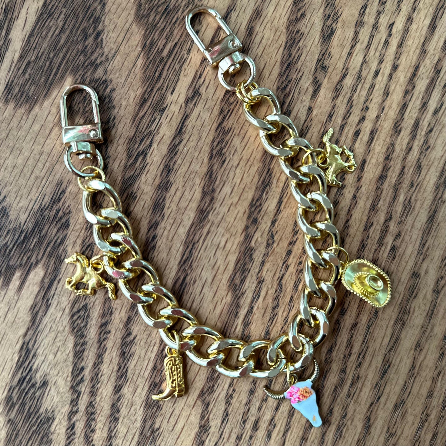 Western Glam purse charm | Cute purse strap with cowgirl charms | purse jewelry | trendy coastal cowgirl aesthetic
