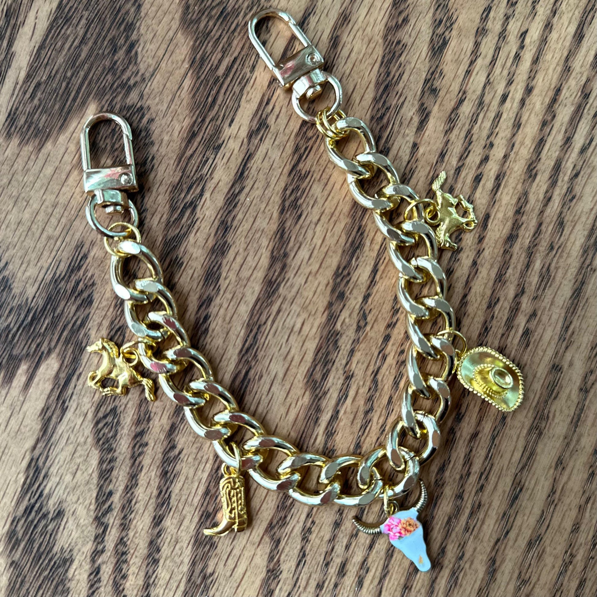 Western Glam purse charm | Cute purse strap with cowgirl charms | purse jewelry | trendy coastal cowgirl aesthetic