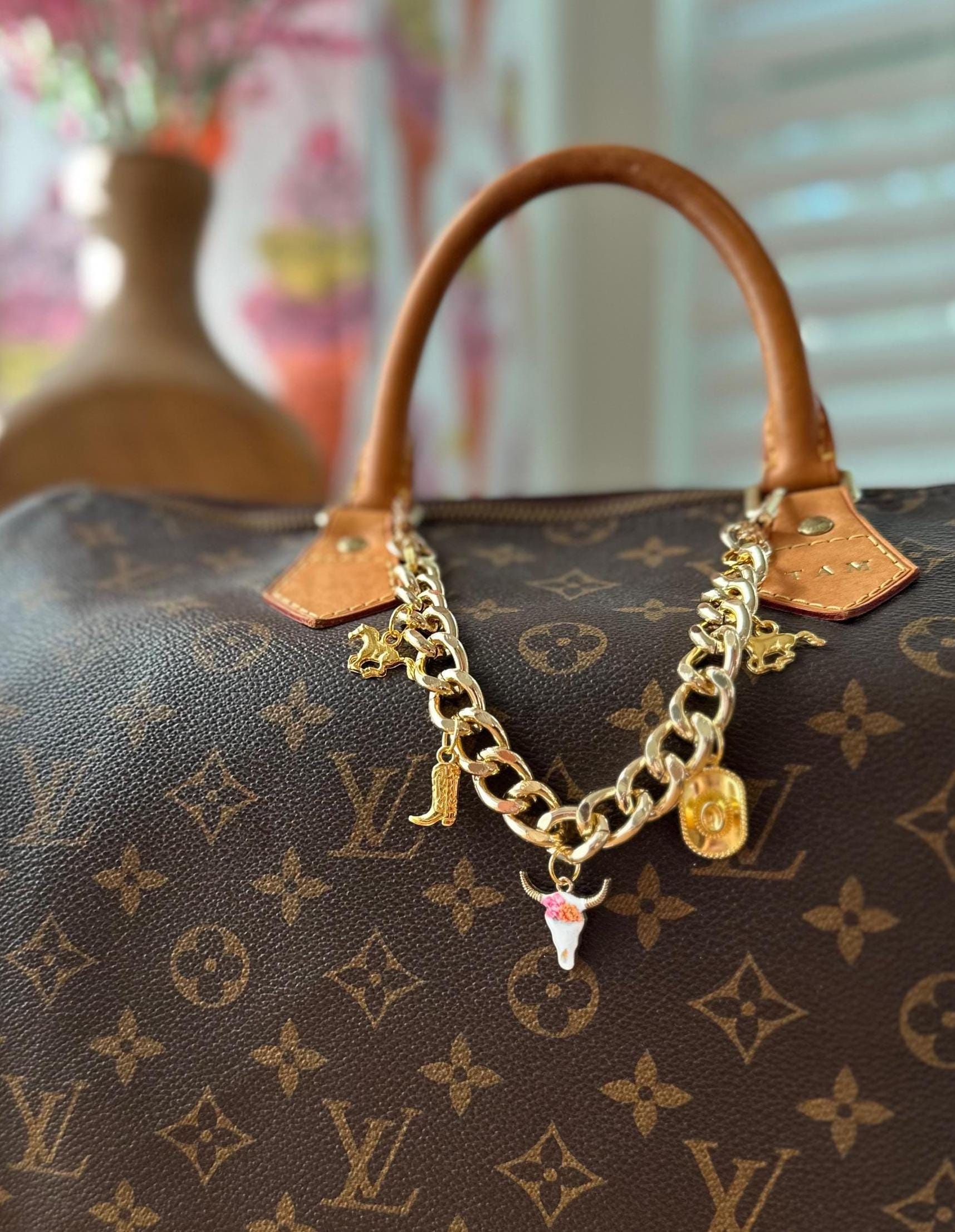 Western Glam purse charm | Cute purse strap with cowgirl charms | purse jewelry | trendy coastal cowgirl aesthetic