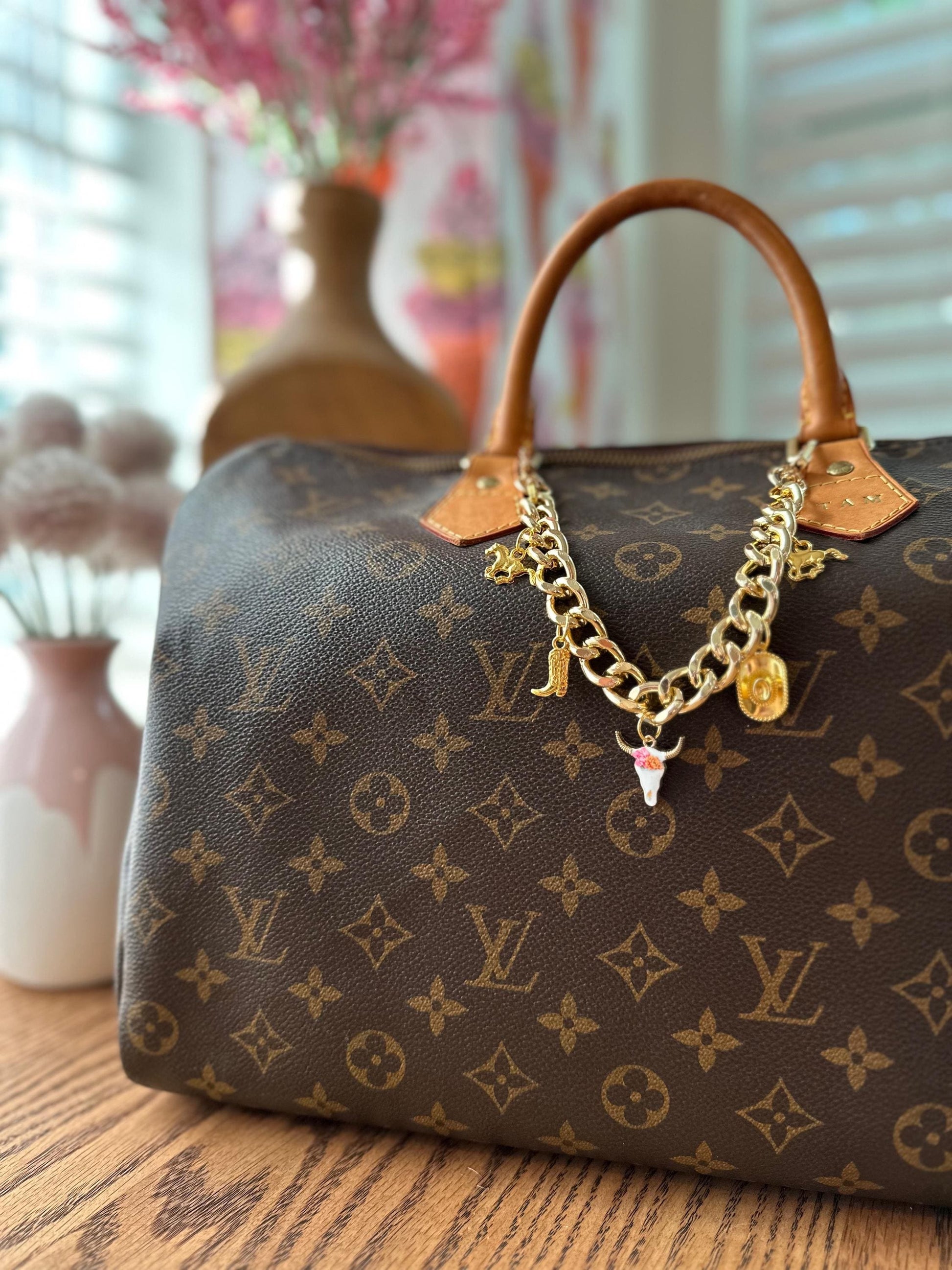 Western Glam purse charm | Cute purse strap with cowgirl charms | purse jewelry | trendy coastal cowgirl aesthetic