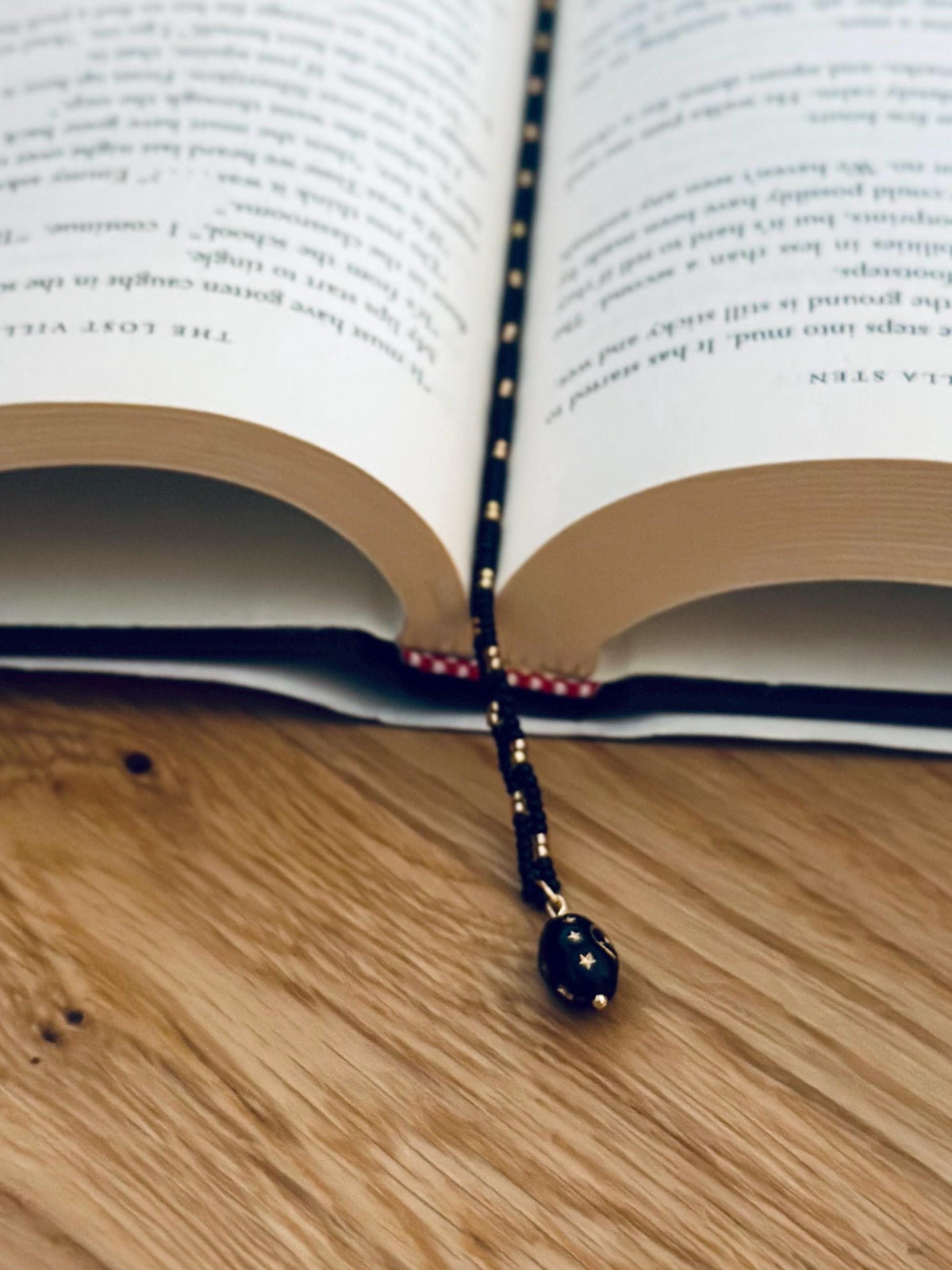 Witchy Beaded Bookmark with Celestial Star Charm Bead for Book Lovers and Avid Readers