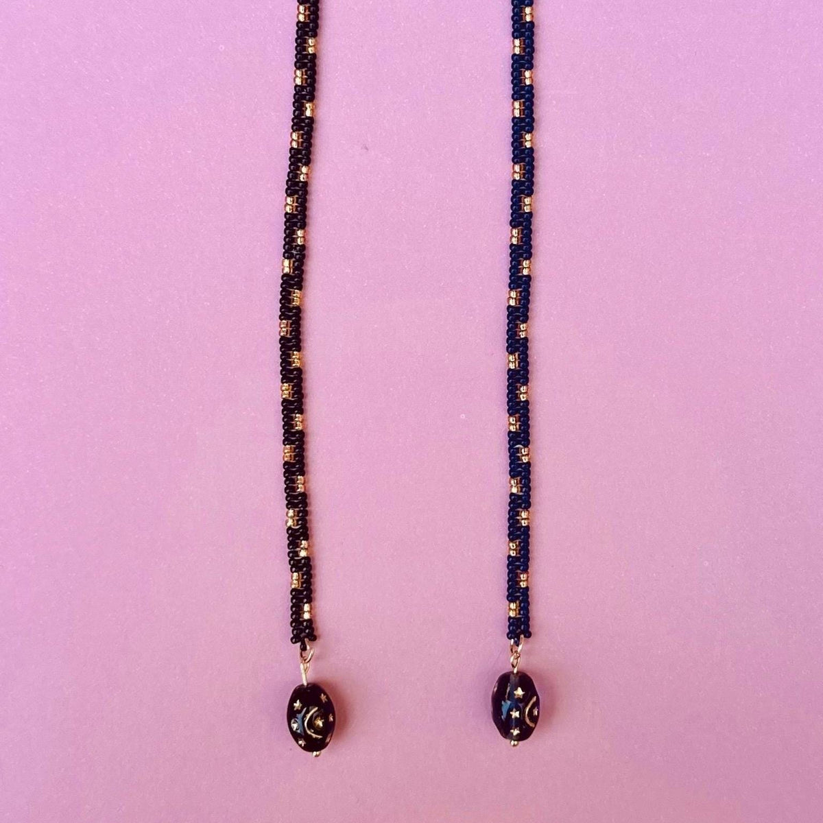 Witchy Beaded Bookmark with Celestial Star Charm Bead for Book Lovers and Avid Readers