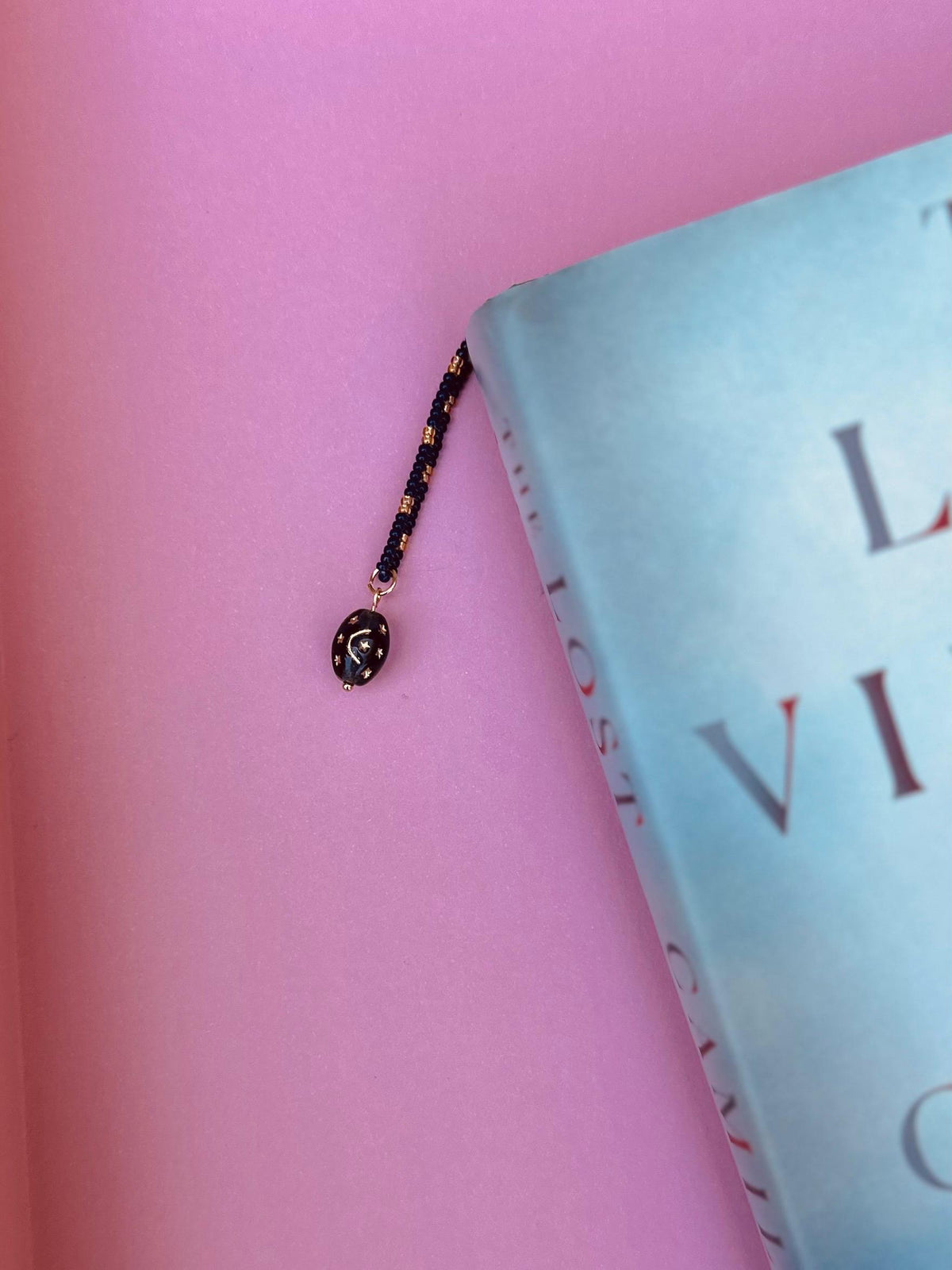 Witchy Beaded Bookmark with Celestial Star Charm Bead for Book Lovers and Avid Readers