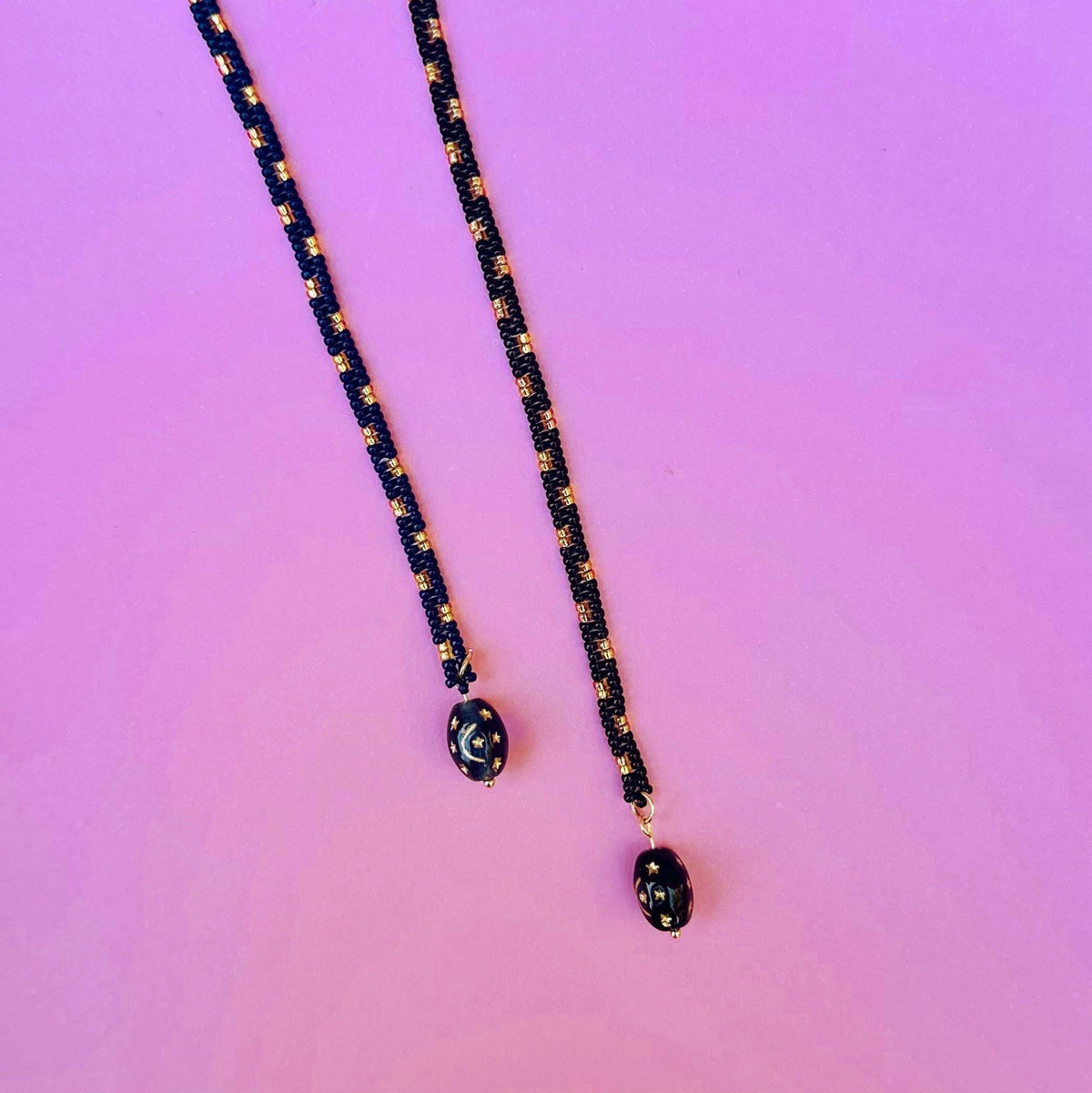 Witchy Beaded Bookmark with Celestial Star Charm Bead for Book Lovers and Avid Readers