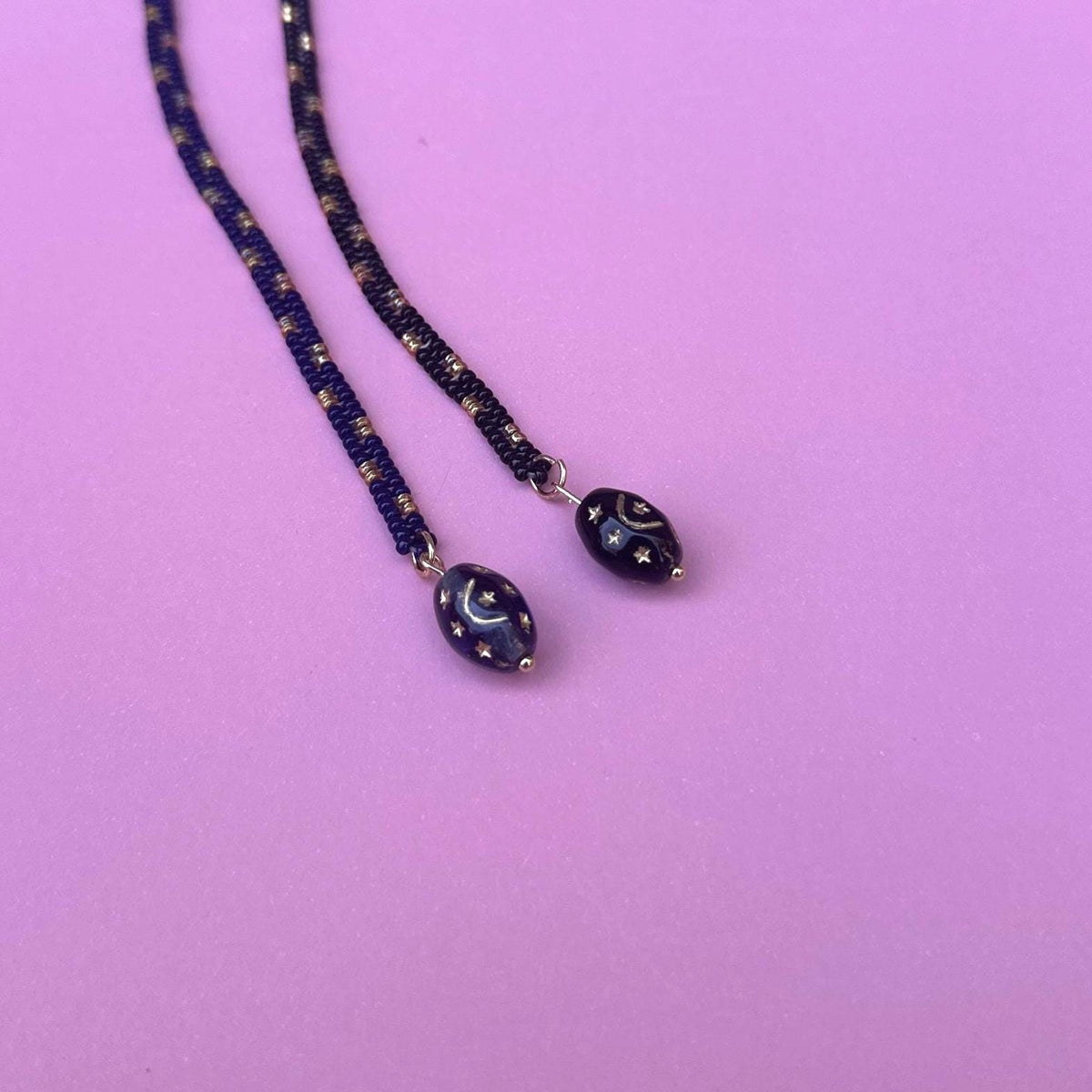 Witchy Beaded Bookmark with Celestial Star Charm Bead for Book Lovers and Avid Readers
